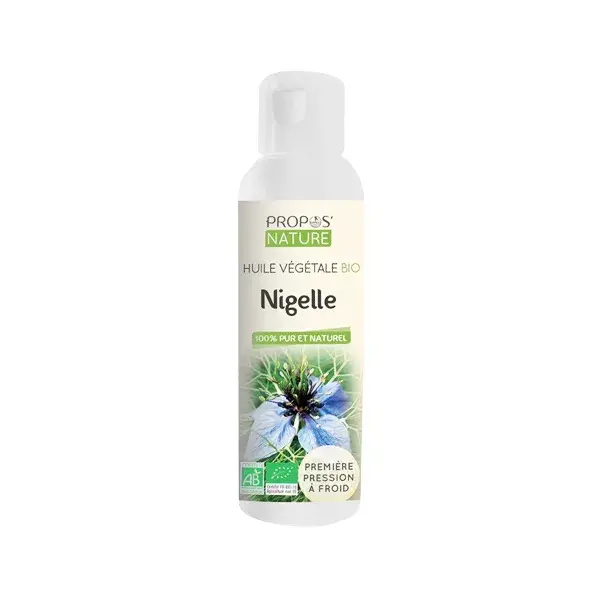 Óleo de Semente de Nigella Orgânico para Aromaterapia e Fitoterapia da Propos' Nature 100ml
