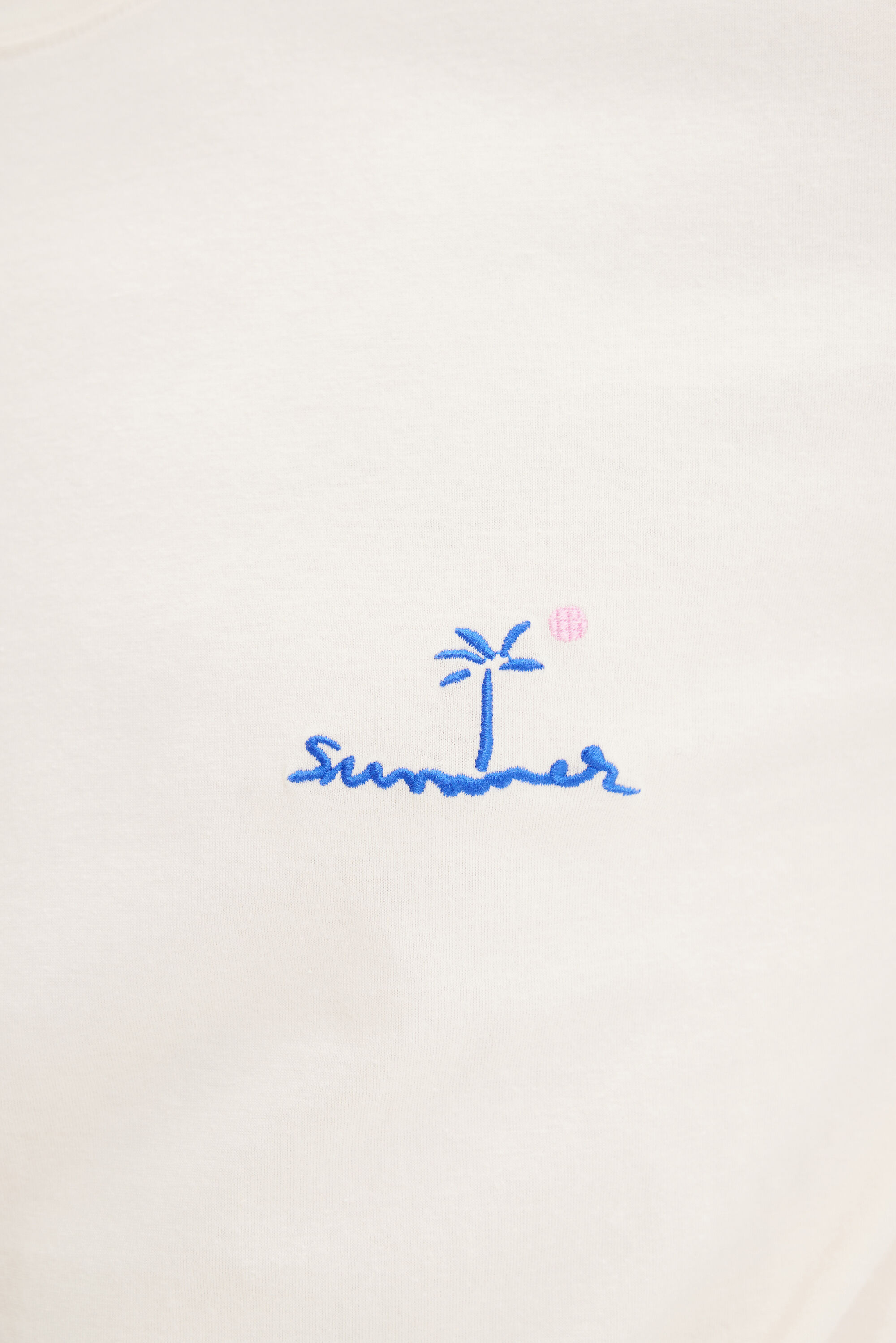T-shirt uni brodé