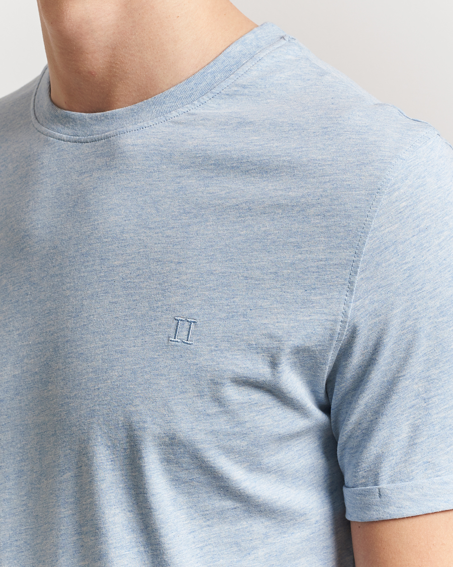 Les Deux Nørregaard Tonal T-Shirt Xenon Blue Melange