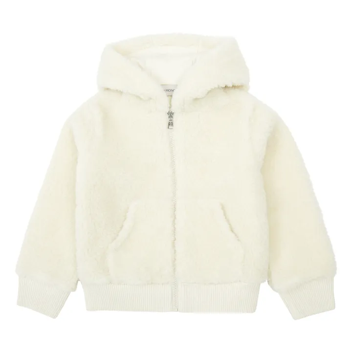 Moncler Veste à Capuche Fleece | Blanc cassé