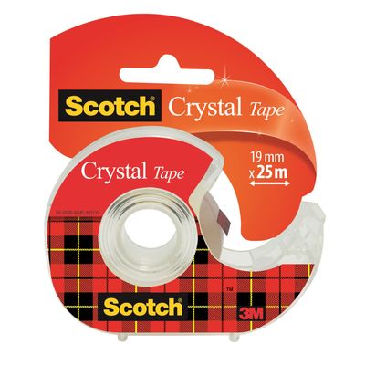 Scotch Crystal - Ruban adhésif - 19 mm x 25 m - transparent