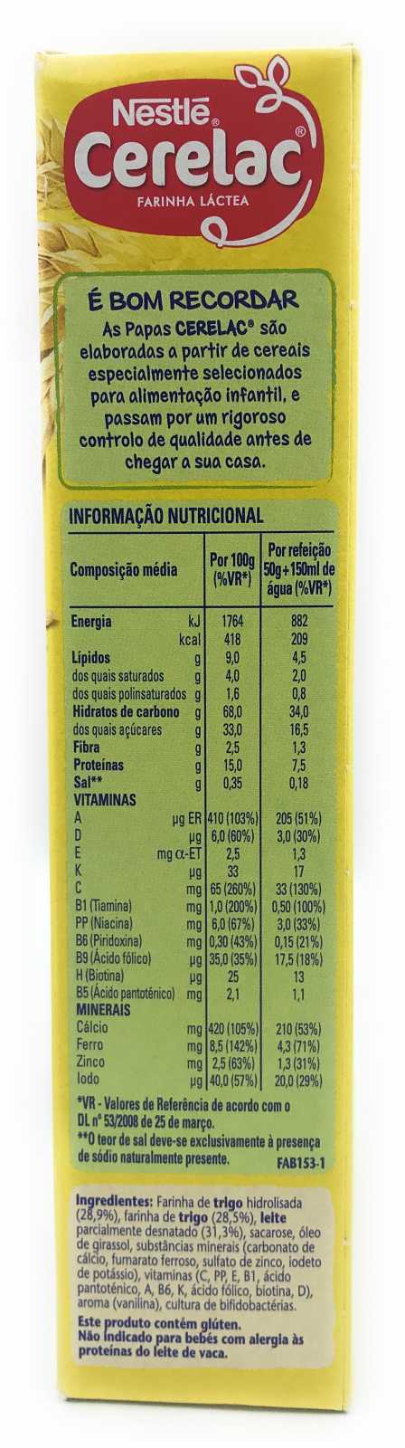 Cerelac Comida para Bebê 500g