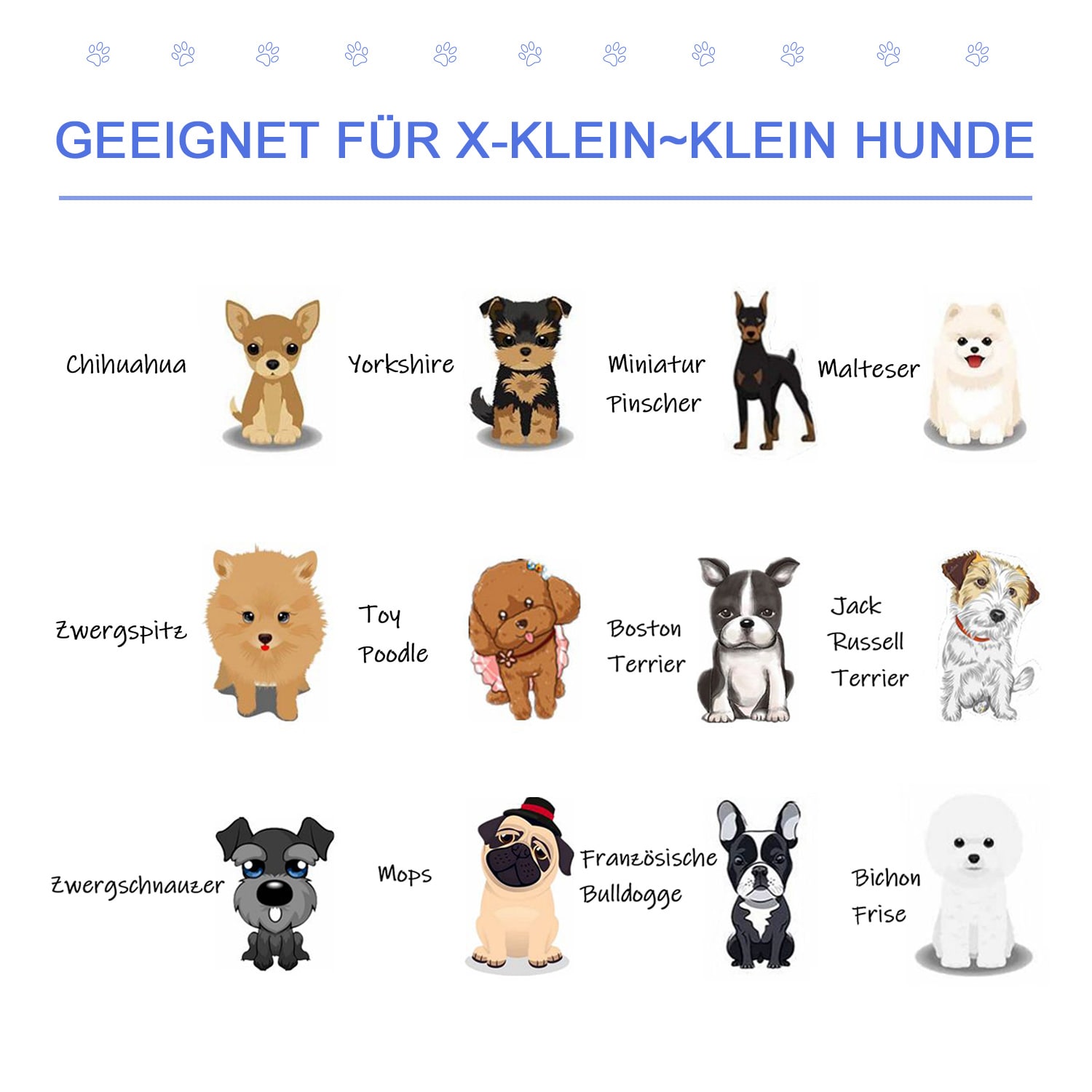 PawHut Hundepool mit Wasserablassventil blau Ø80 x 20H cm