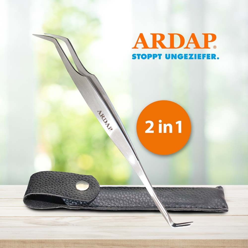 ARDAP® Zeckenhaken mit Pinzette