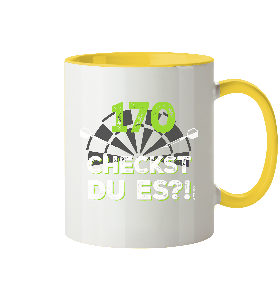 DartSturm - 170 Checkst du es - Tasse zweifarbig