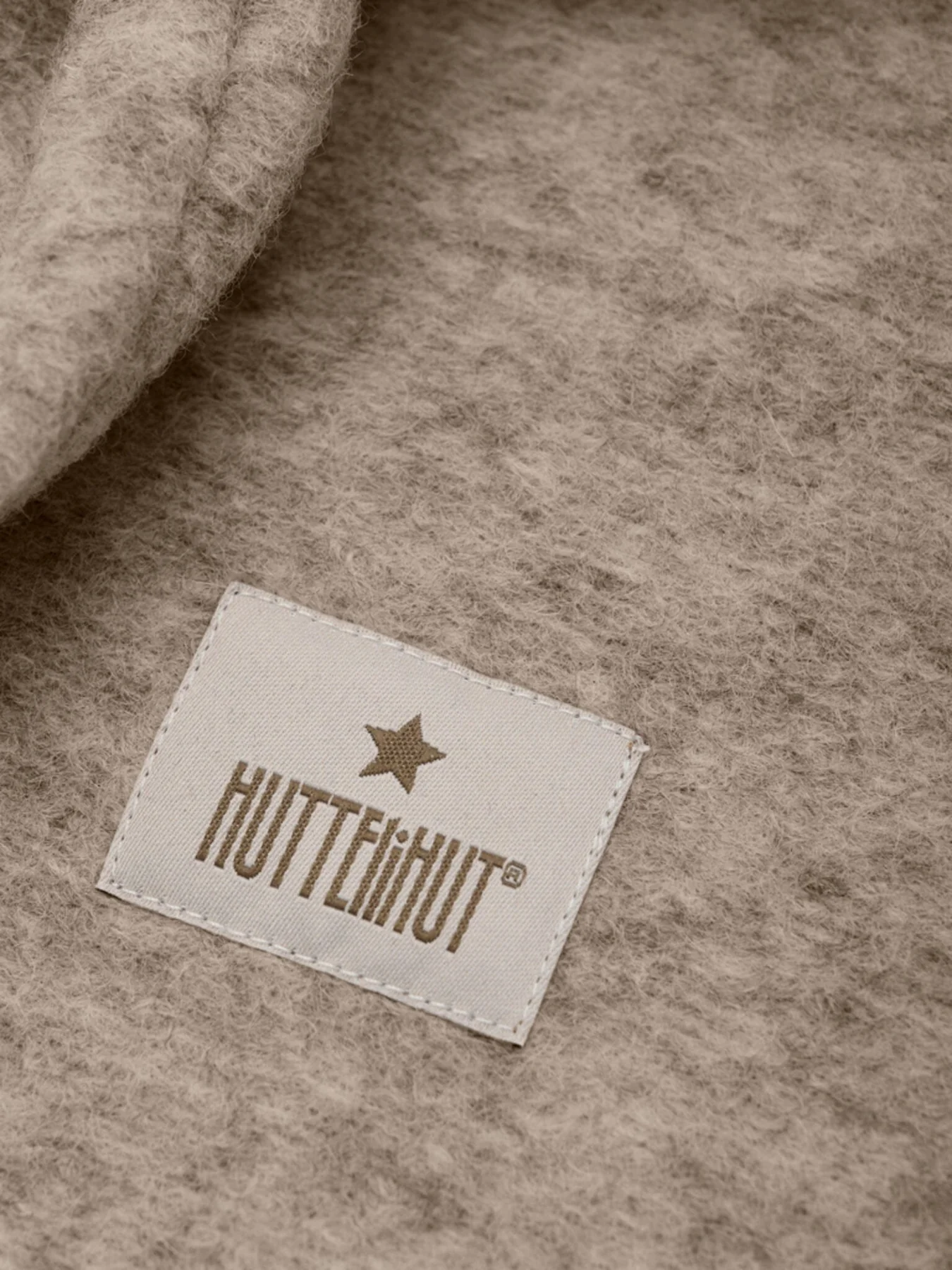 Huttelihut Balaclava Ears Wool camel melange