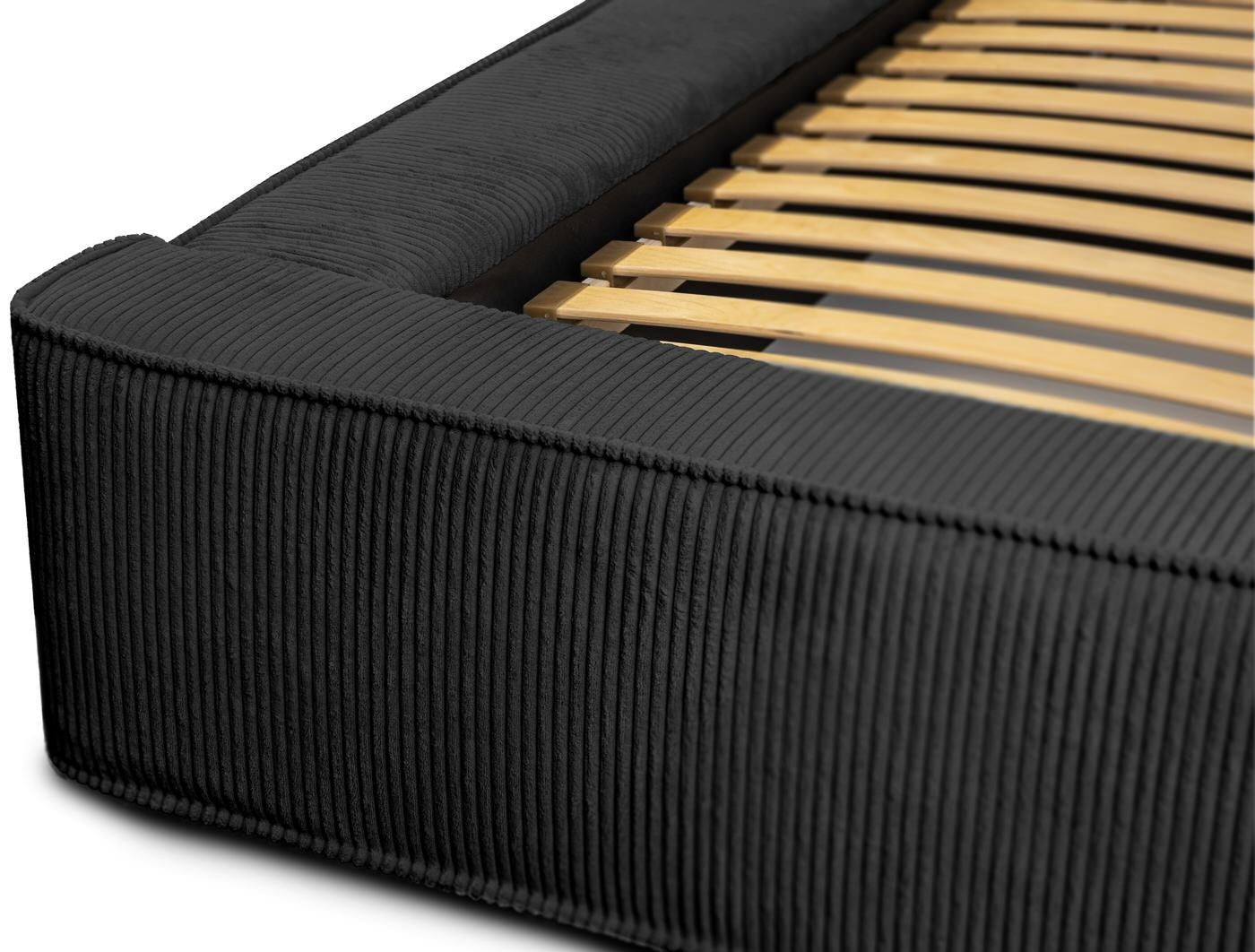 Trae Mobler Harmon 180x200 cm Gestoffeerd Bed Zwart