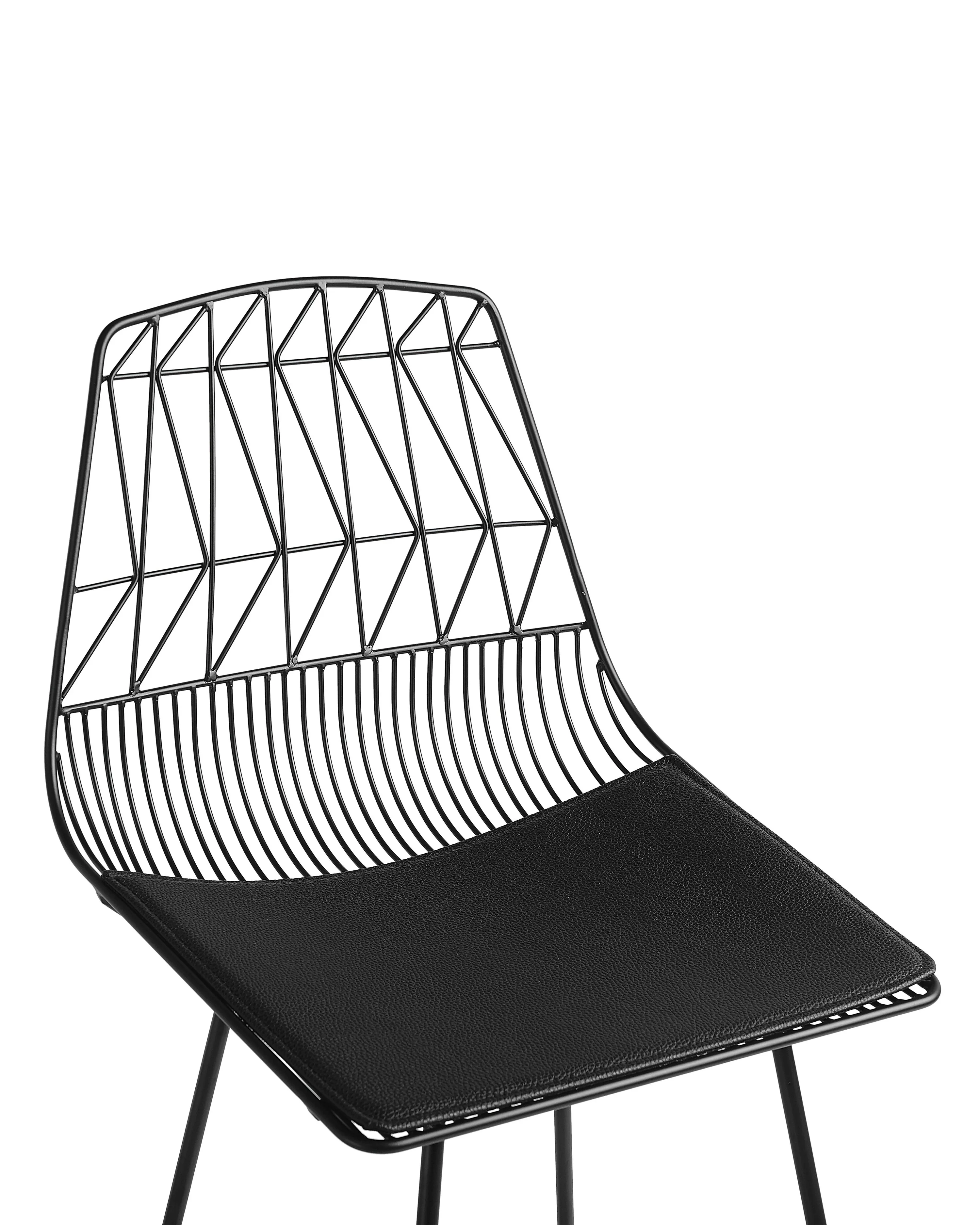 Set van 2 barstoelen PRESTON Metaal Zwart