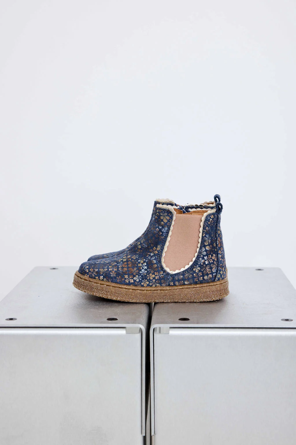Bisgaard Siggileren enkelboots blauw/roze