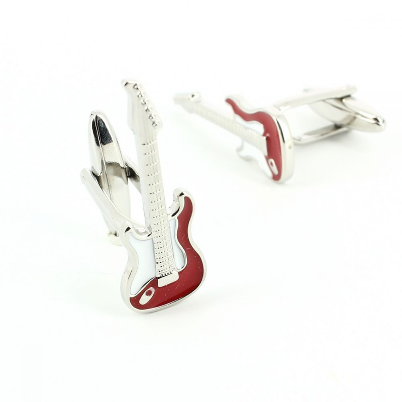 Boutons de manchette, Guitar Knopfler rouge