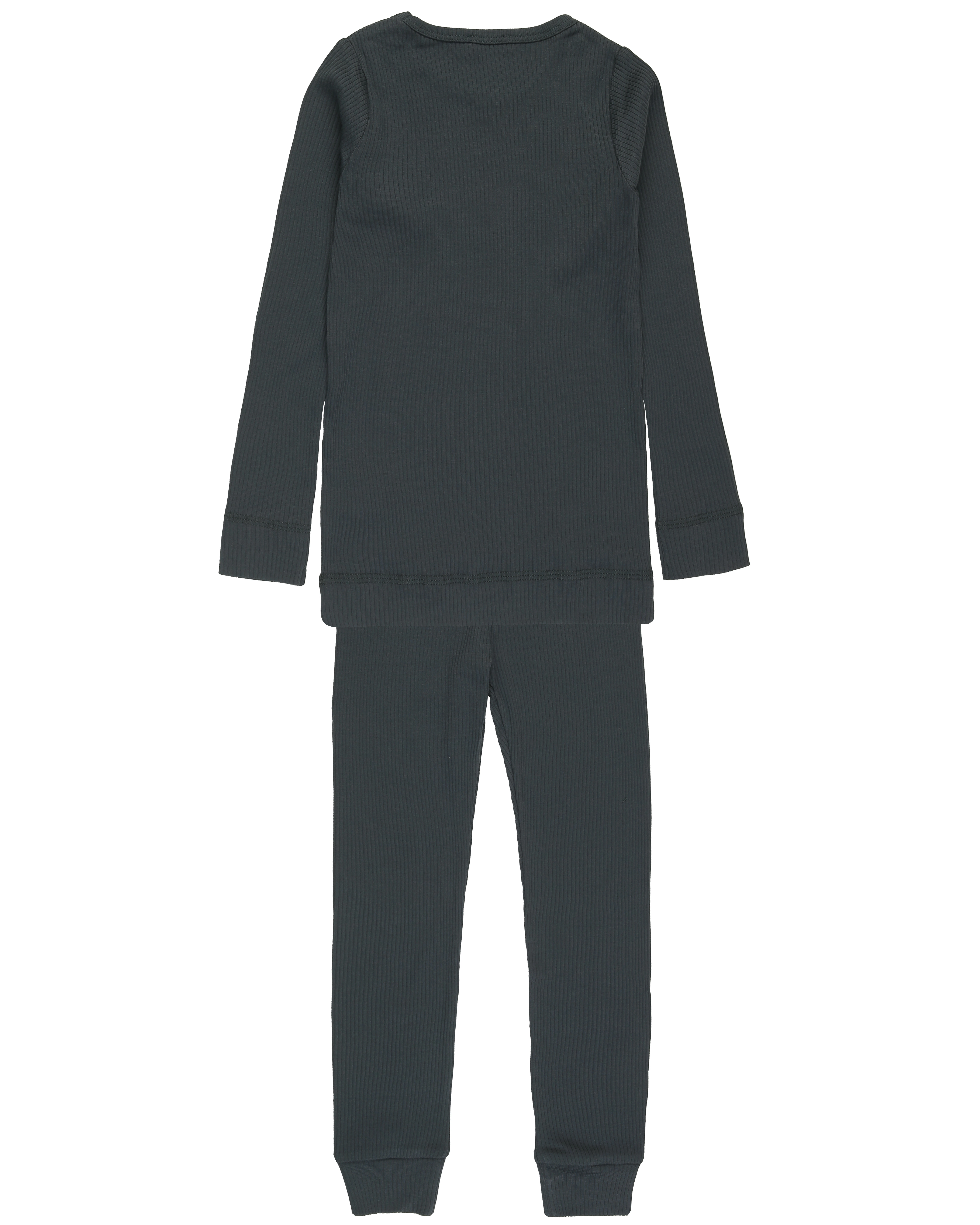 Schlafanzug lang PLAIN RIB in blue