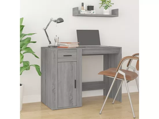 Bureau Sonoma gris 100x49x75 cm Bois d'ingénierie