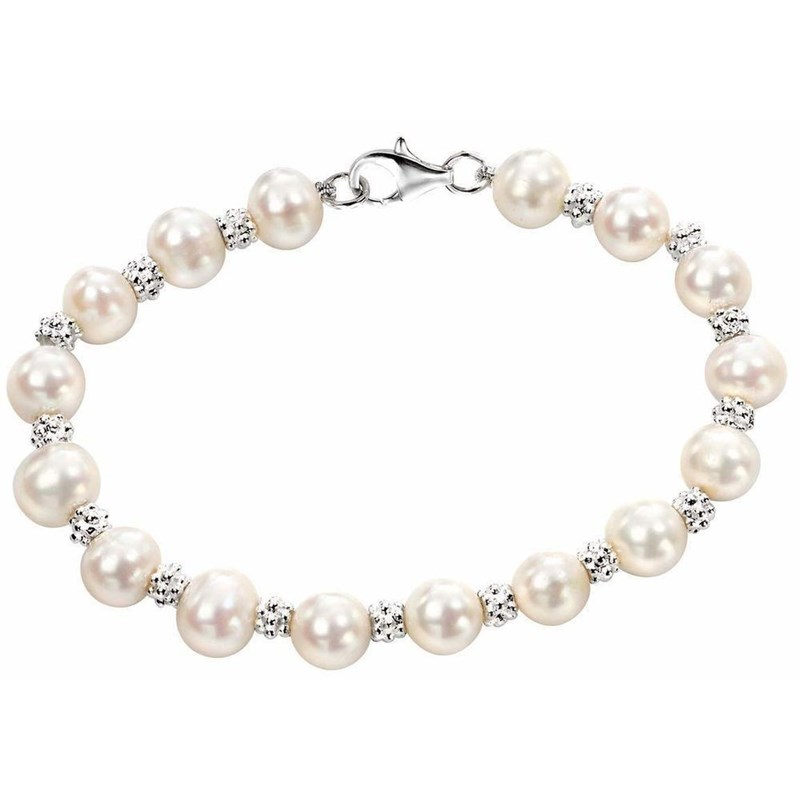 Bracelet perle d'eau douce en argent 925/1000