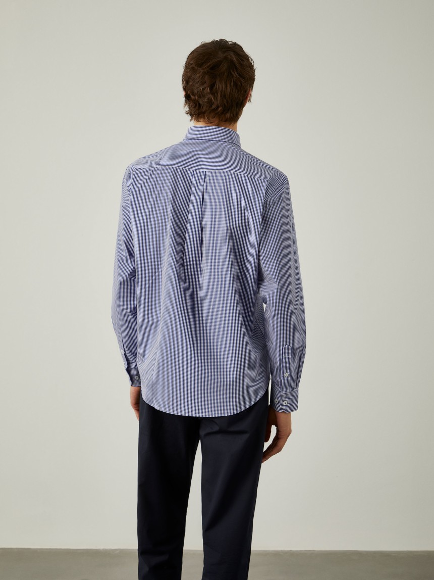 Camisa aos quadrados regular fit
