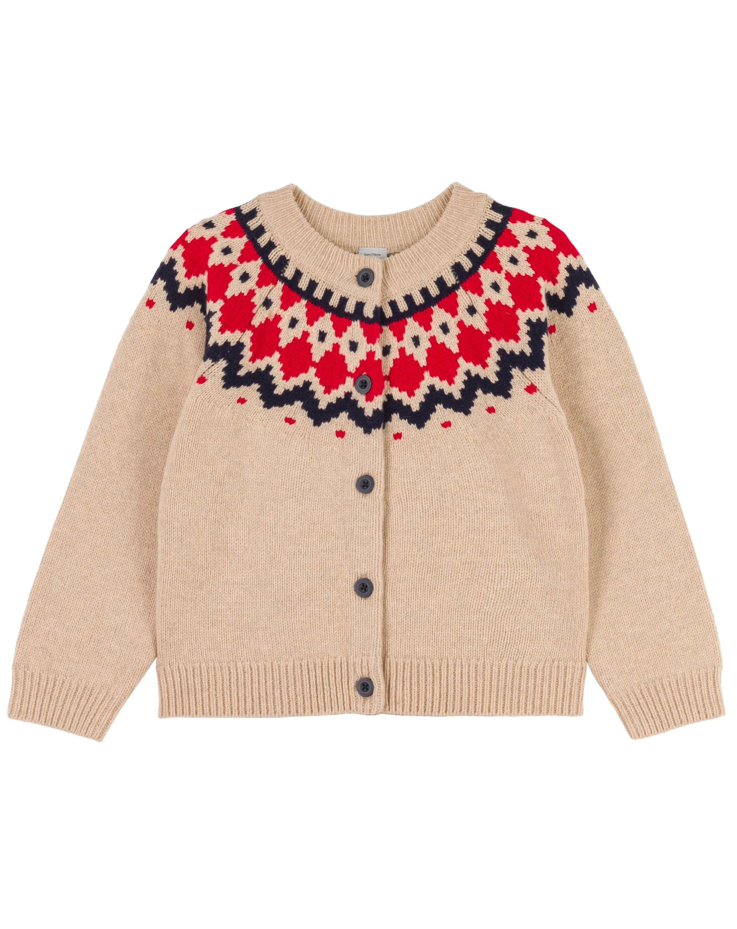 Strickjacke L'HIVER mit Leinen in trench