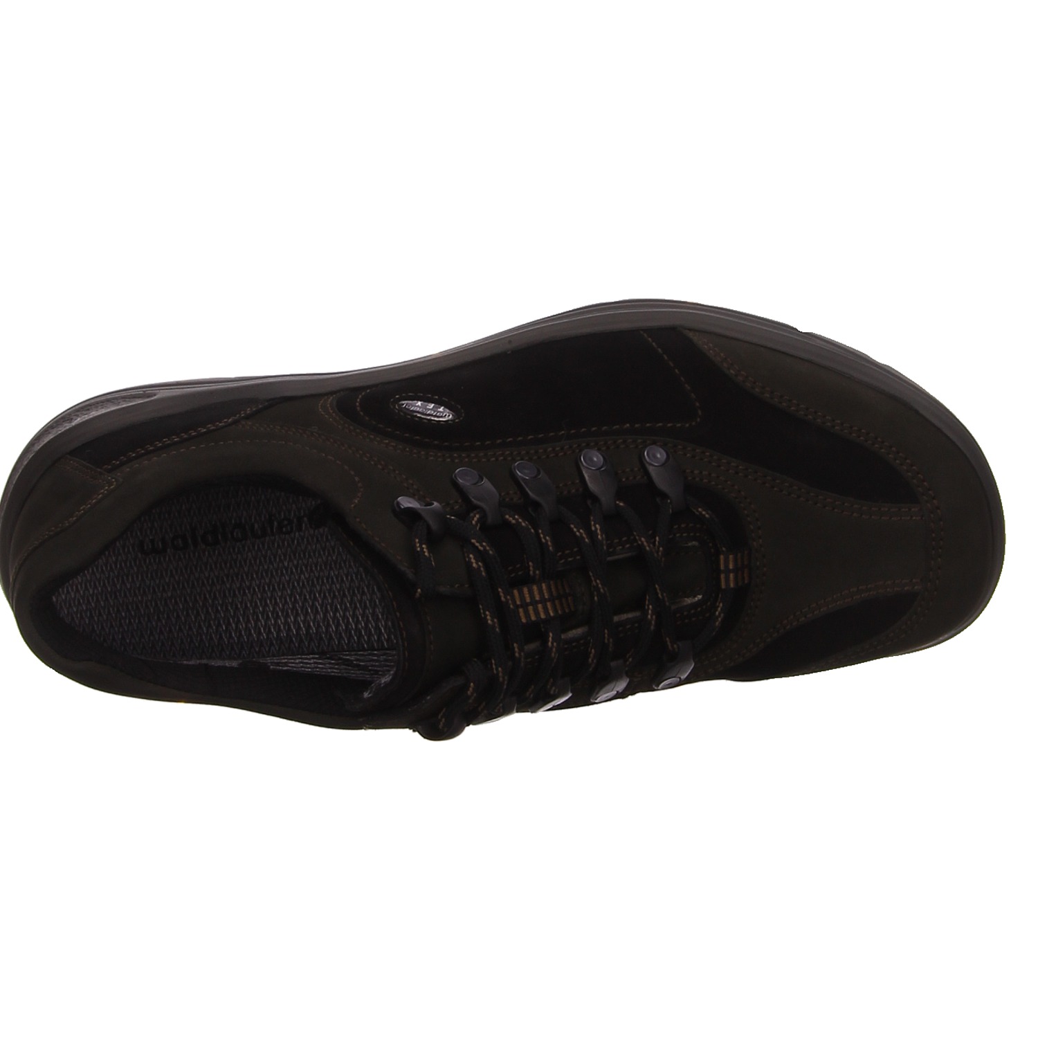 Waldläufer Schnürschuh schwarz schwarz