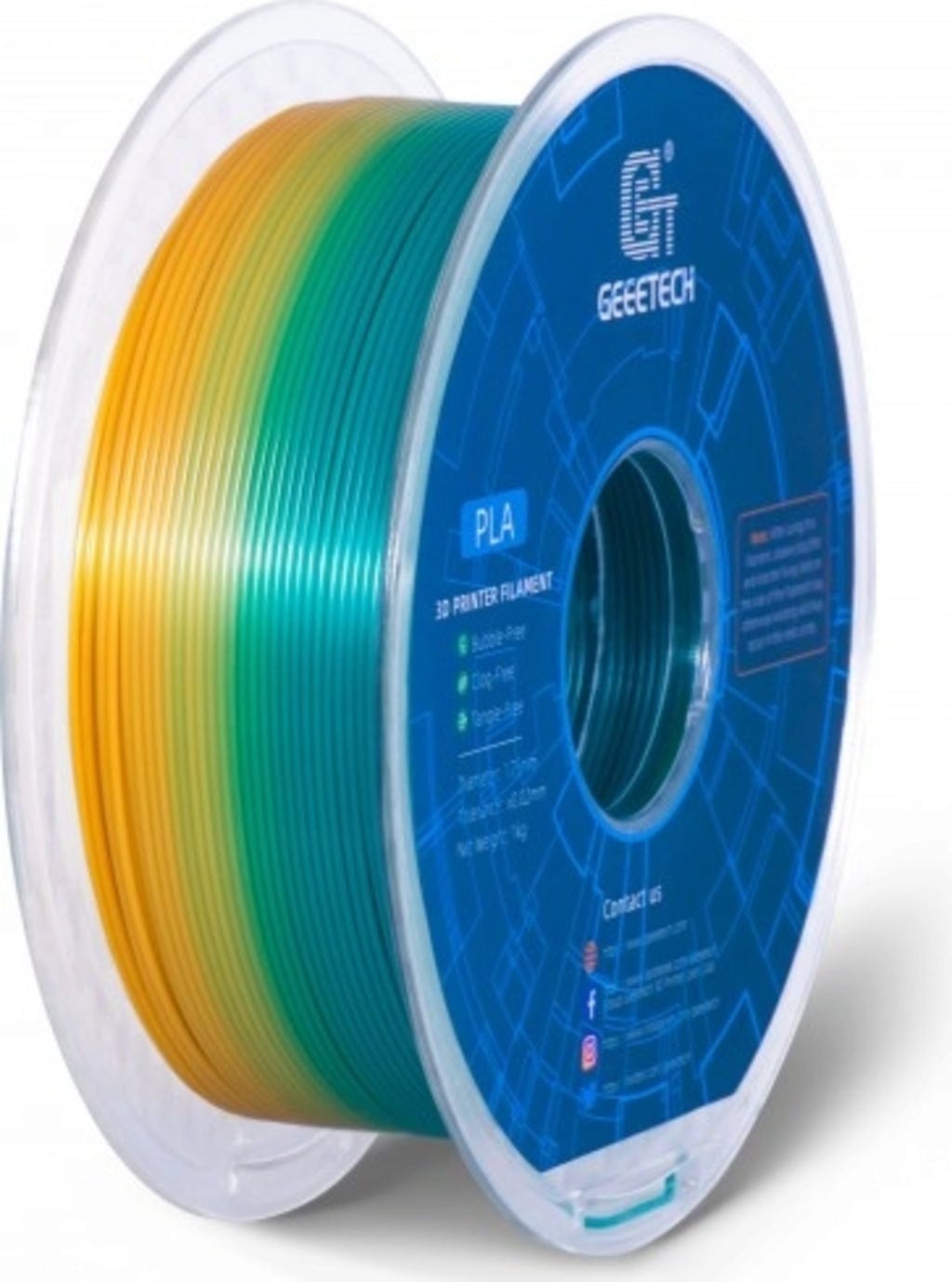 GEEETECH  PLA Gradient Colour, 1,75 mm / 1000 g    Farbverlauf, der verzaubert