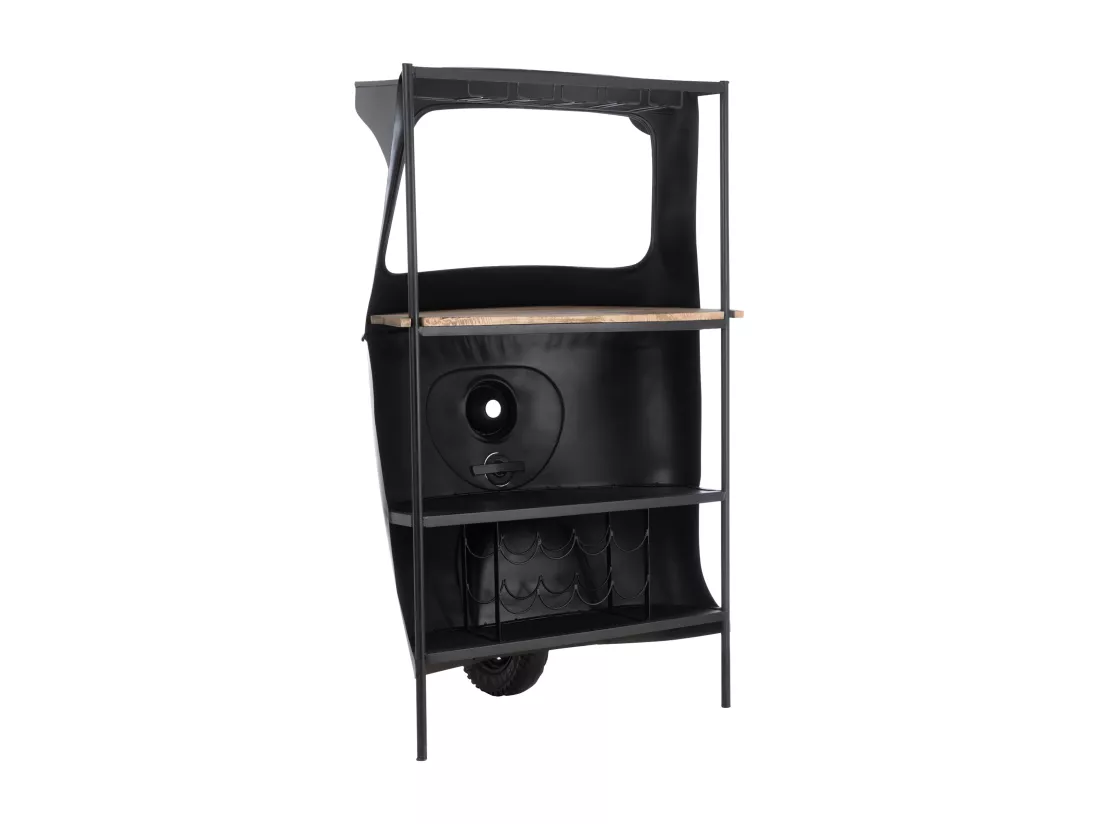 Bar vélo tuktuk métal noir Jeannot L 97cm