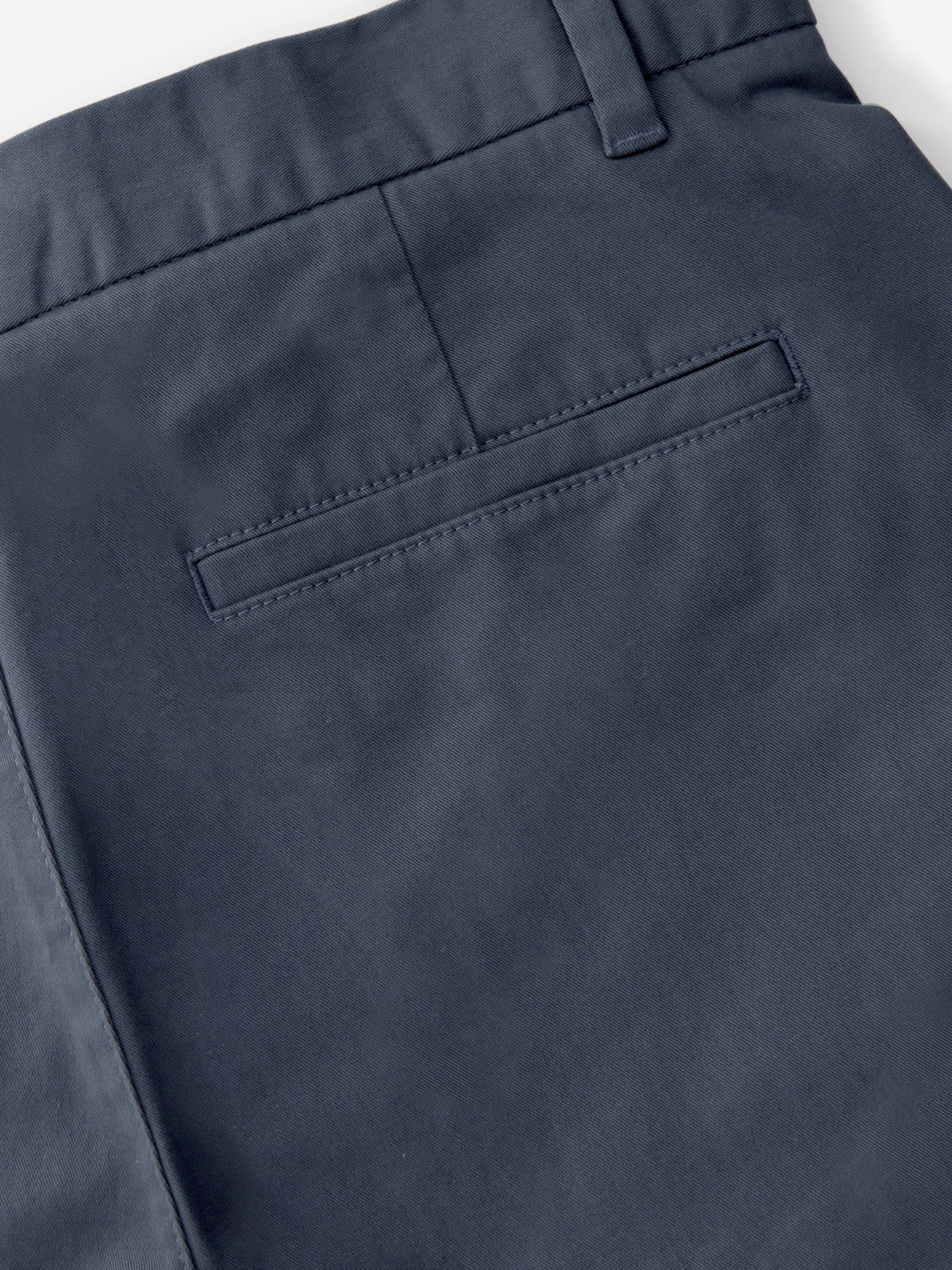 Medium blauwgrijs - Straight fit - Stretchy chino