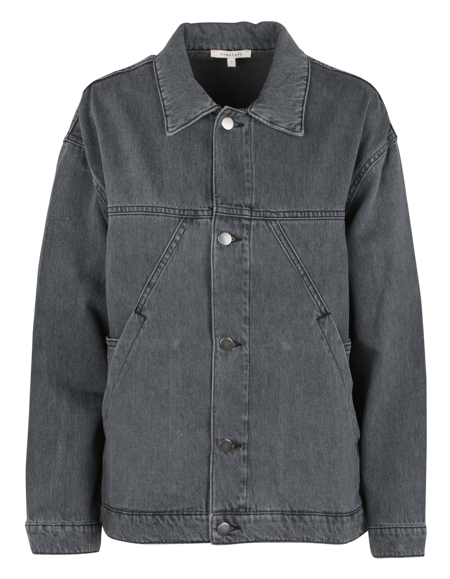 Surchemise oversize en jean délavé | Gris