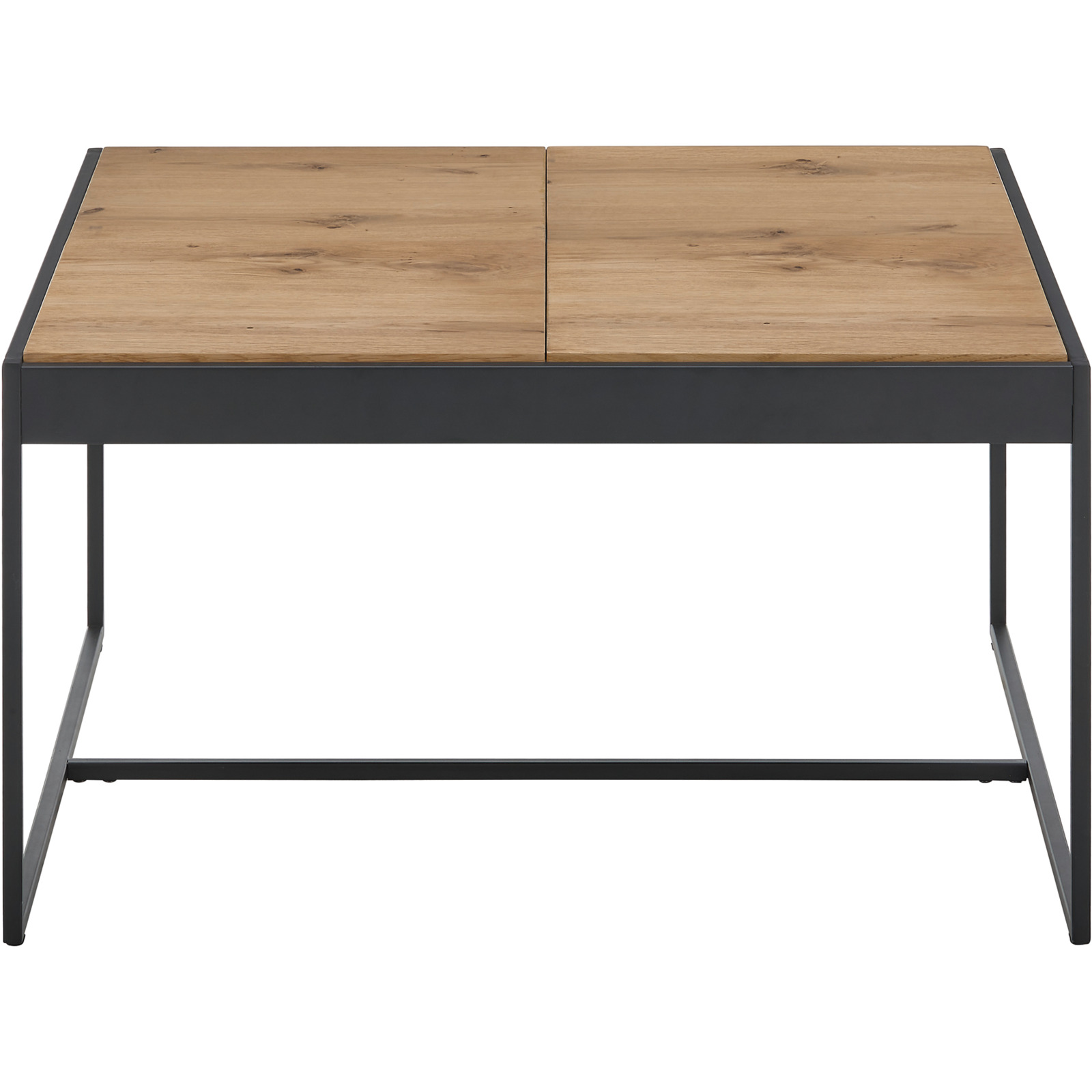 Salontisch Larkana Einsätze Eiche furniert 83 x 45 x 83 cm