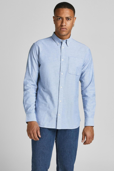 Jack & Jones blauwe heren overhemd