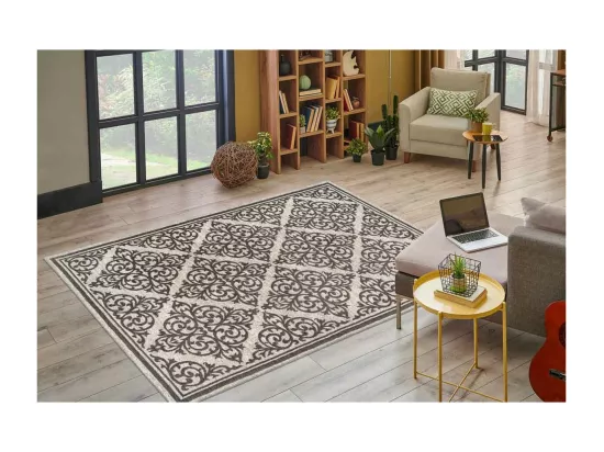Tapis Tissé Oriental à Poils Courts 