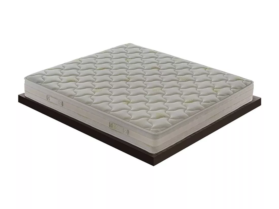 Matelas en Mousse Viscoélastique - 5 Cm De Mousse - 9 Zones De Confort - Hauteur 25 Cm 100x190 cm