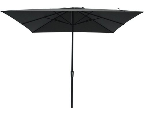 Soluna zweefparasol, Ø 300 cm, polyester (PES), donkergrijs