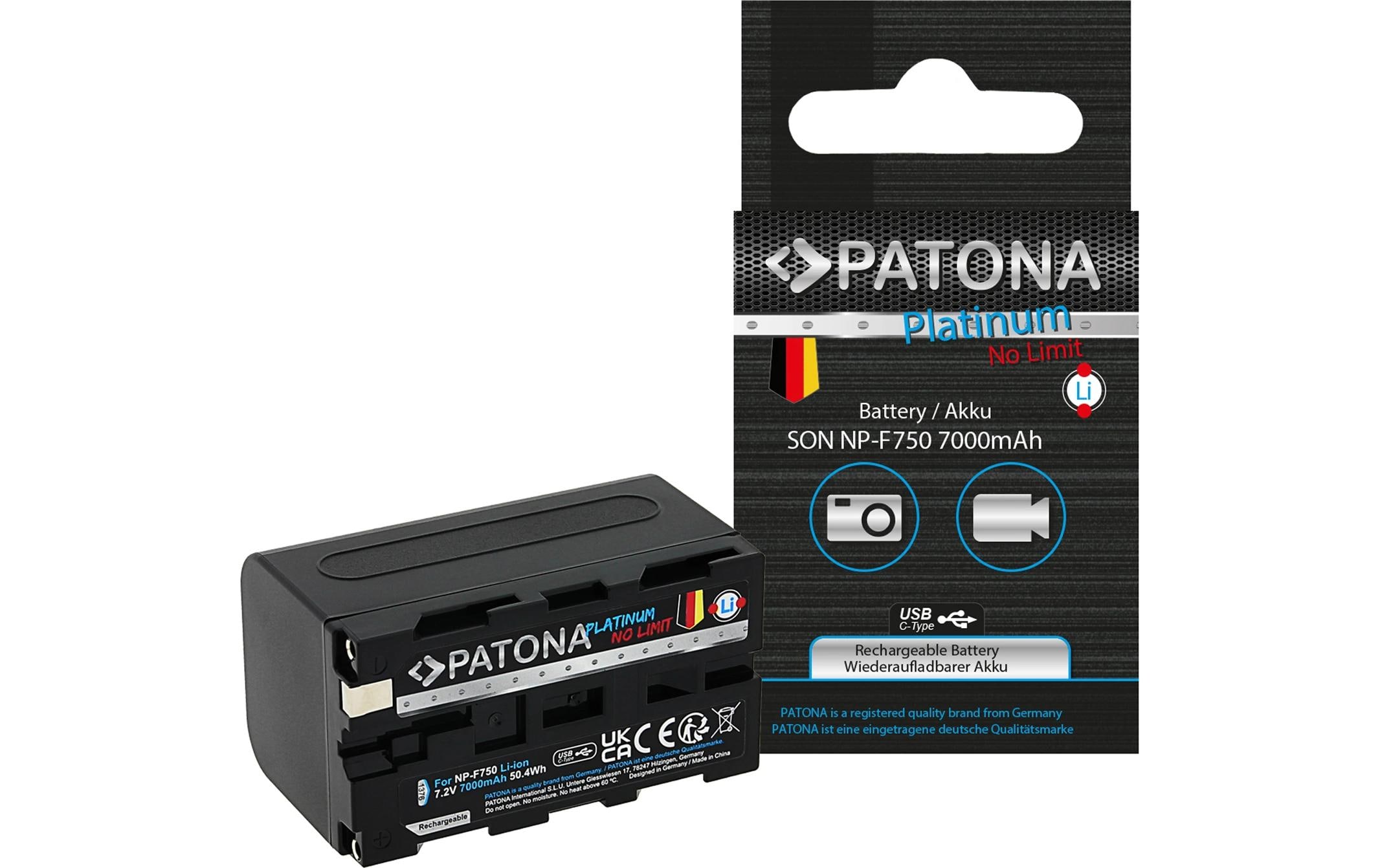 Platinum Akku für Sony NP-F750Platinum Batteriesatz für Sony