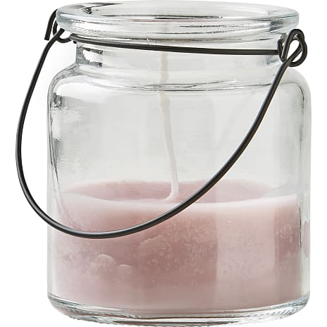 Lys i glas m. hank - rosa