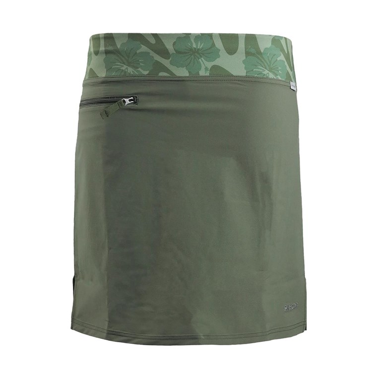Skhoop Outdoor Knee Skort Women Dk. Green