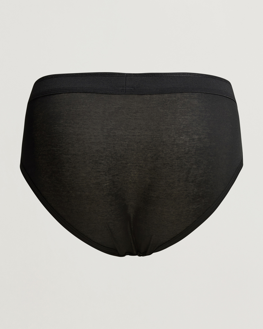 Zimmerli of Switzerland Mercerized Cotton Briefs Black