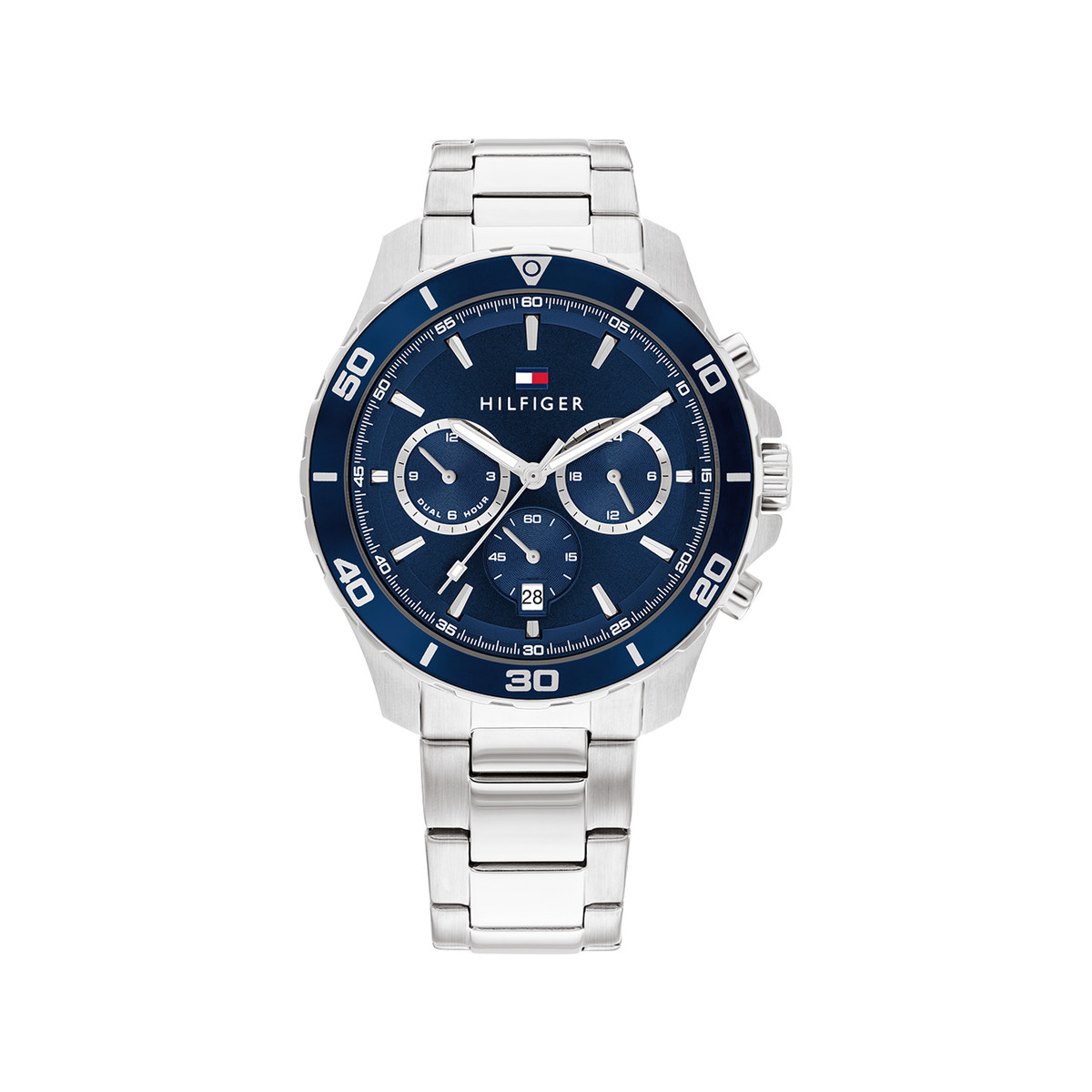Montre TOMMY HILFIGER jordan homme bracelet acier inoxydable gris