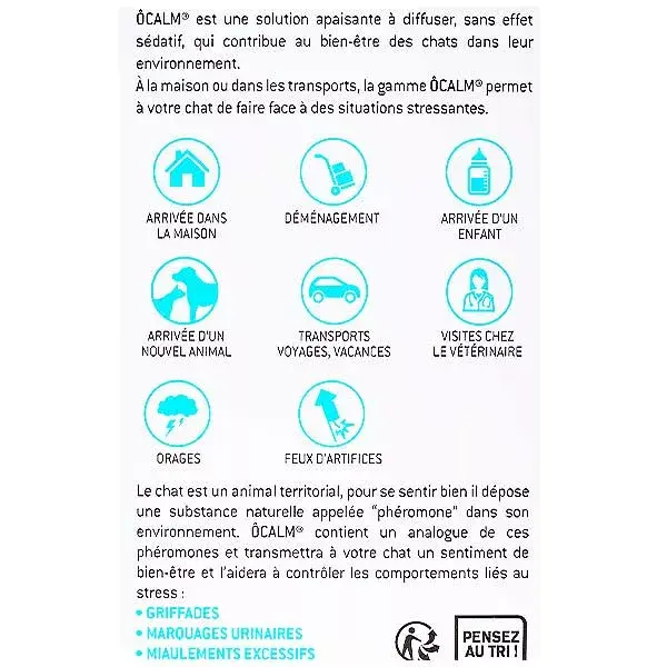 Difusor antiestresse para gatos Clement Thekan Ôcalm + Refil 48ml