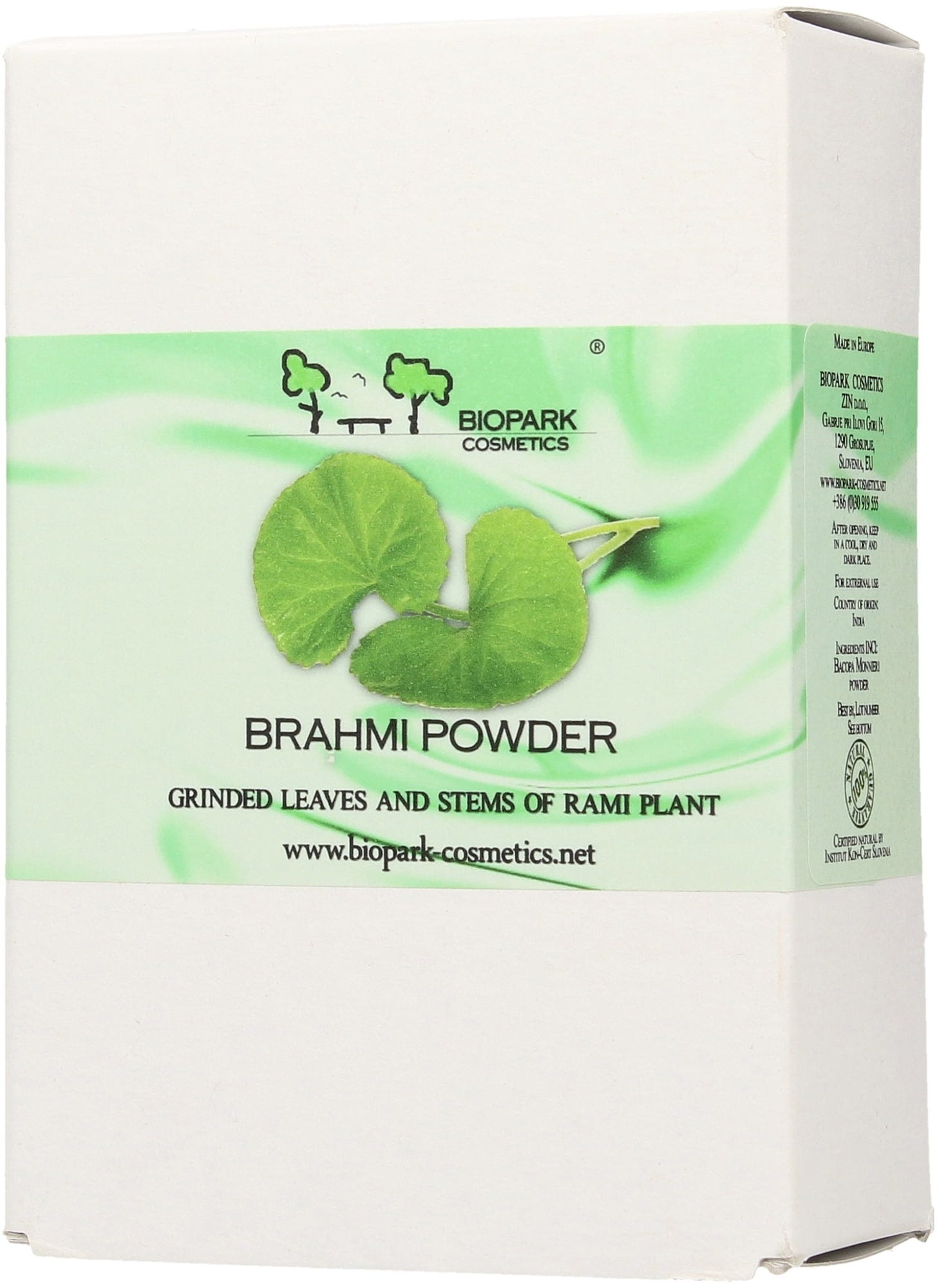 Biopark Cosmetics  Brahmi powder, 100 g