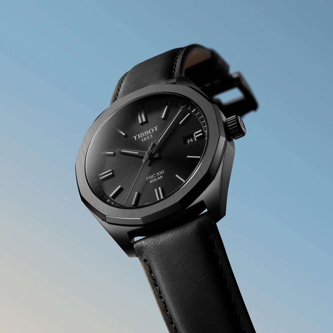 Tissot PRC 100 Solar Quartz 39mm Schwarz