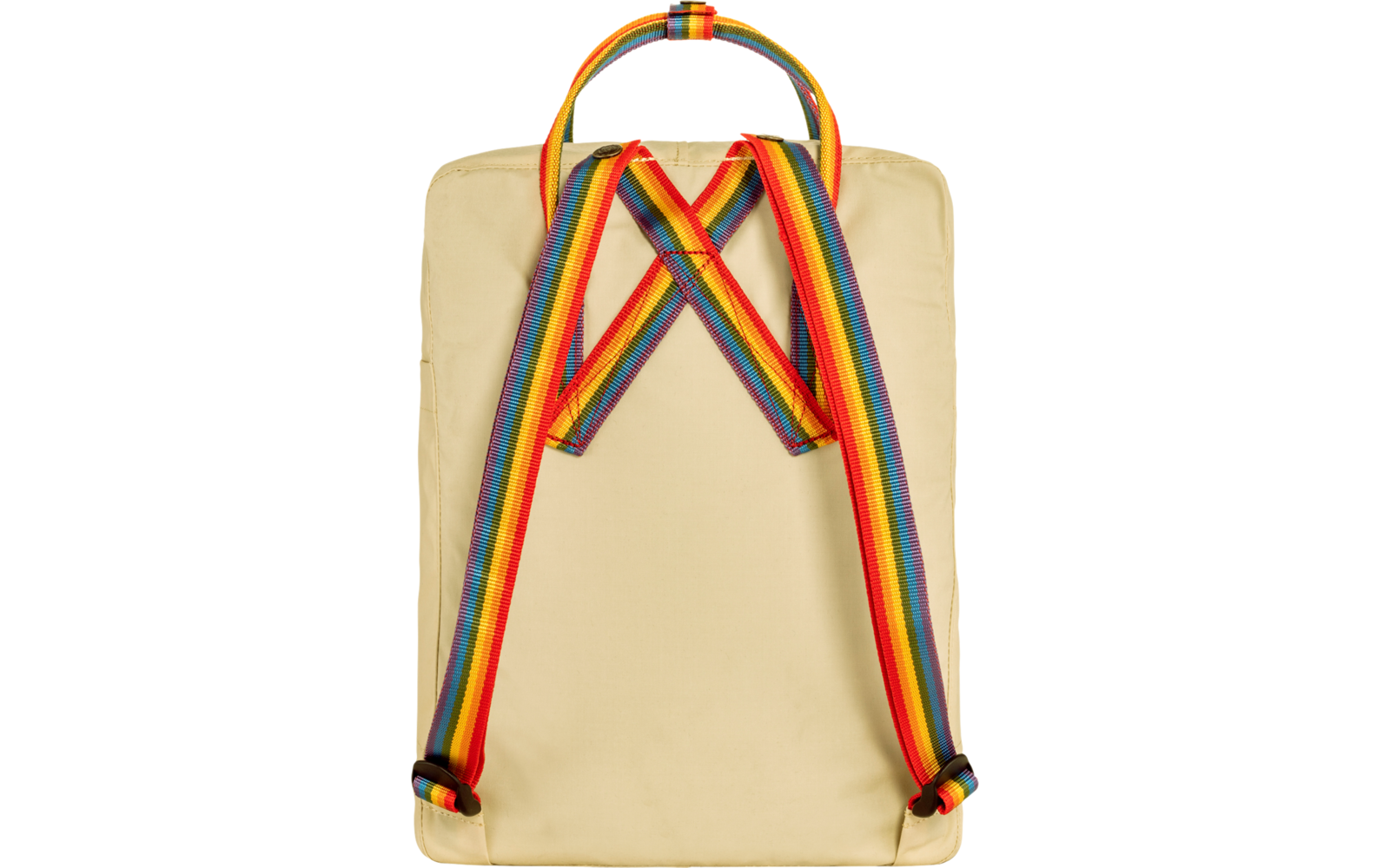 Fjällräven Kanken Rainbow Rucksack 16 Volumen Light Oak-Rainbow Pattern