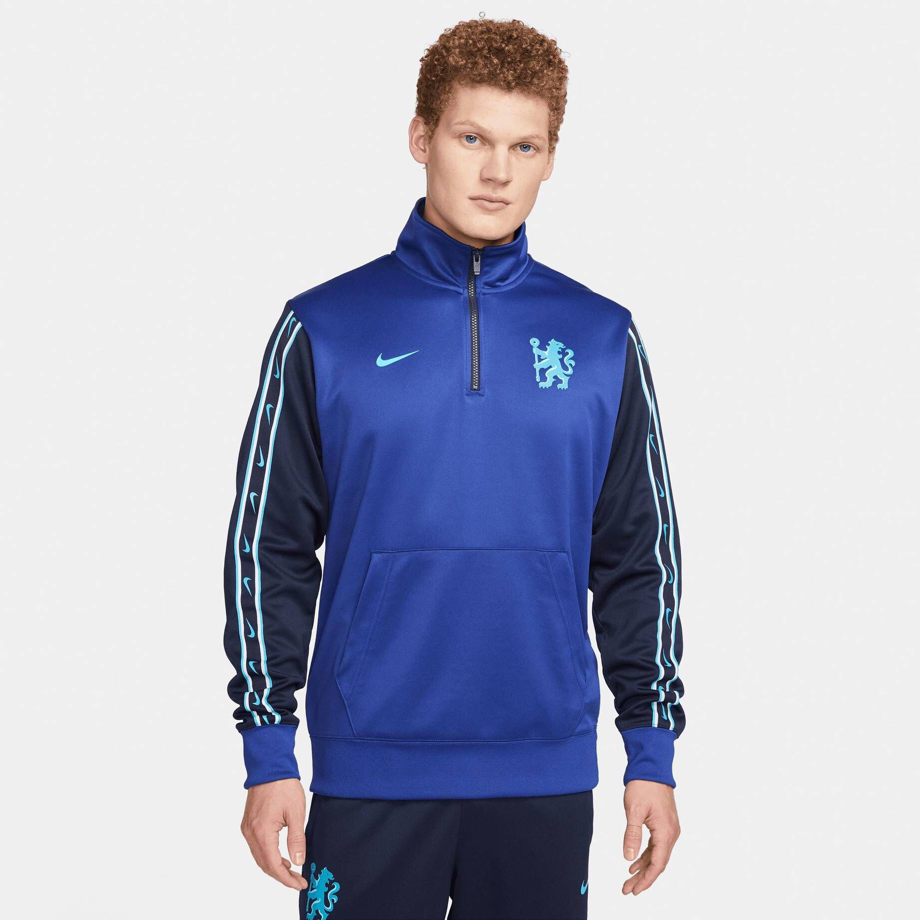 Nike| Herren Fußballsweatshirt CHELSEA FC MENS DRI-FIT 1/2 ZIP