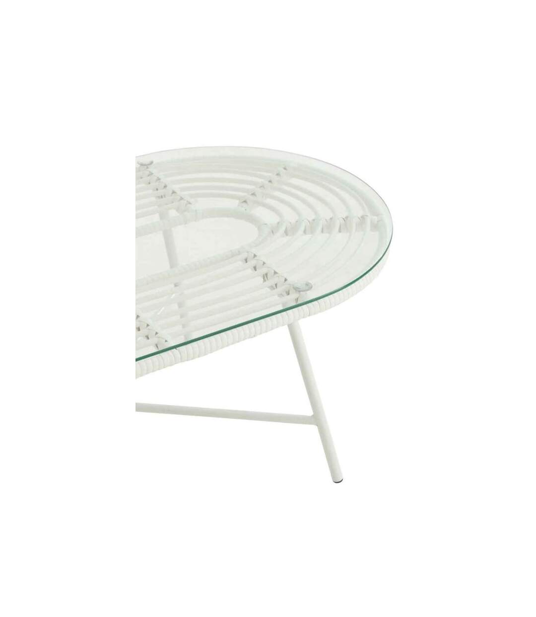 Paris Prix - Table Basse De Jardin celeste 90cm Blanc