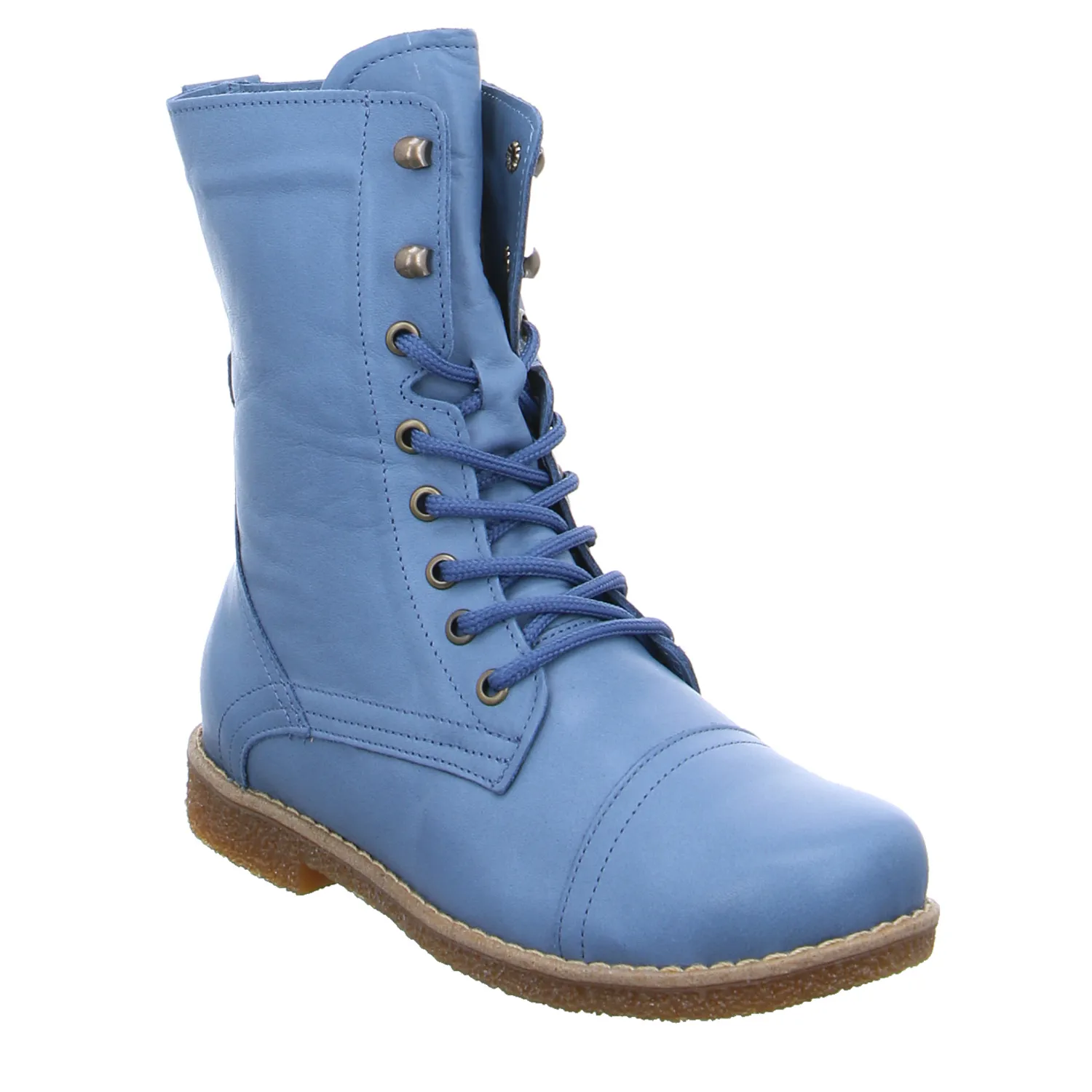 ANDREA CONTI Boot Jeansblau Leder  mit Wechselfussbett