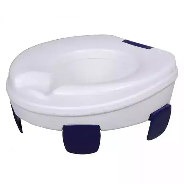 Elevador de assento sanitário Clipper II - Com suportes de fixação - 11 cm