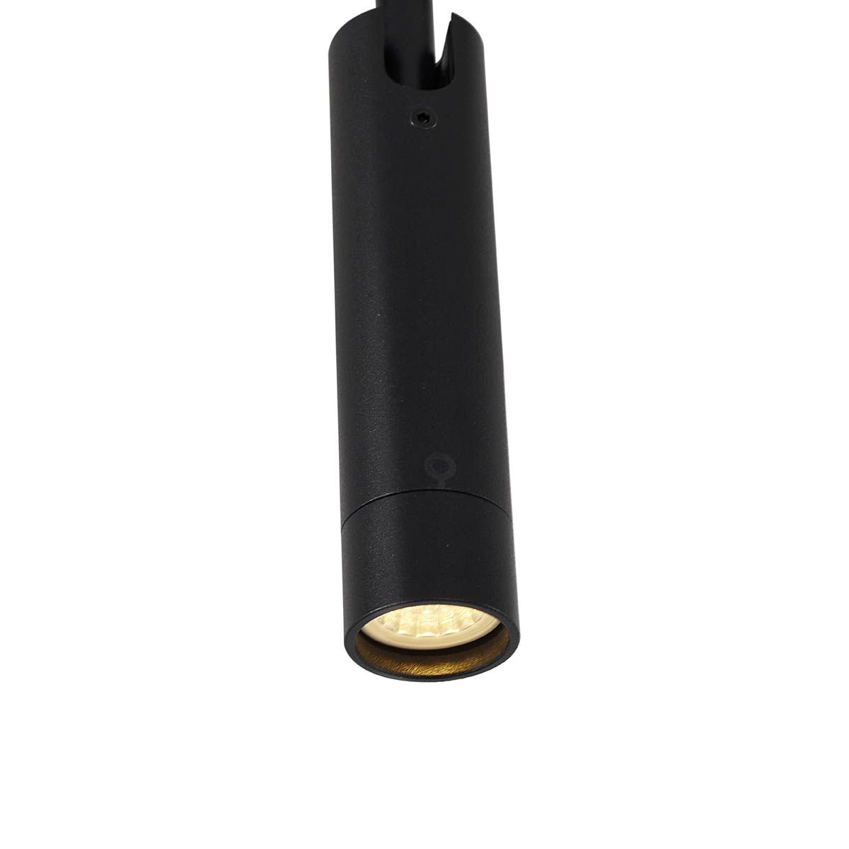 Modern railsysteem met 6 spots en 4 hanglampen zwart 1-fase - Slimline Uzzy Keno