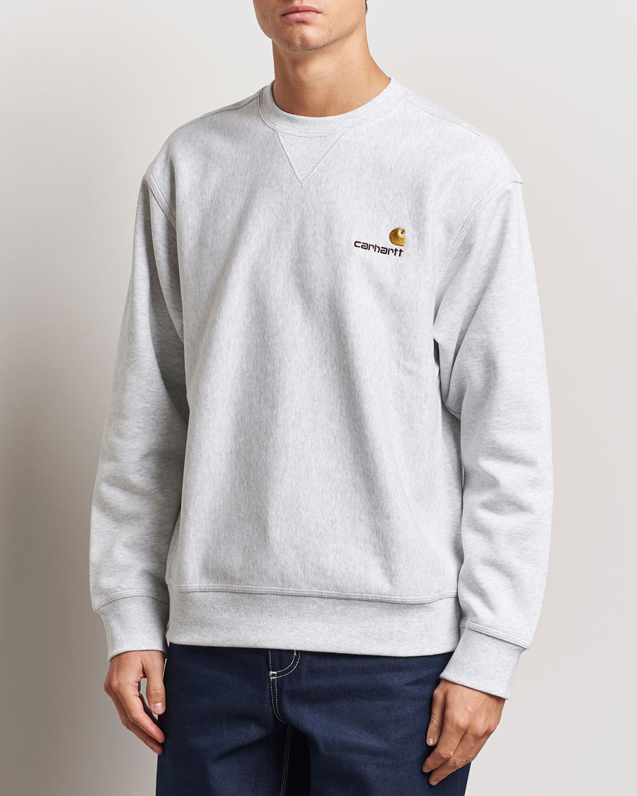 Carhartt WIP American Script Sweatshirt Ash Heather