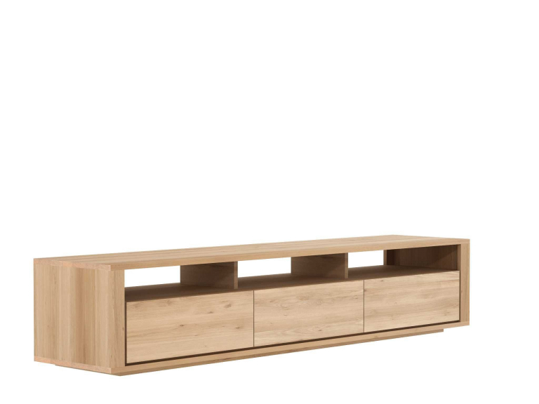 Ethnicraft Shadow tv-meubel 210x46 naturel eiken