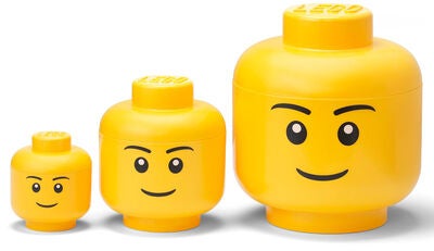 LEGO Oppbevaring Gutt 3-pakning, Gul
