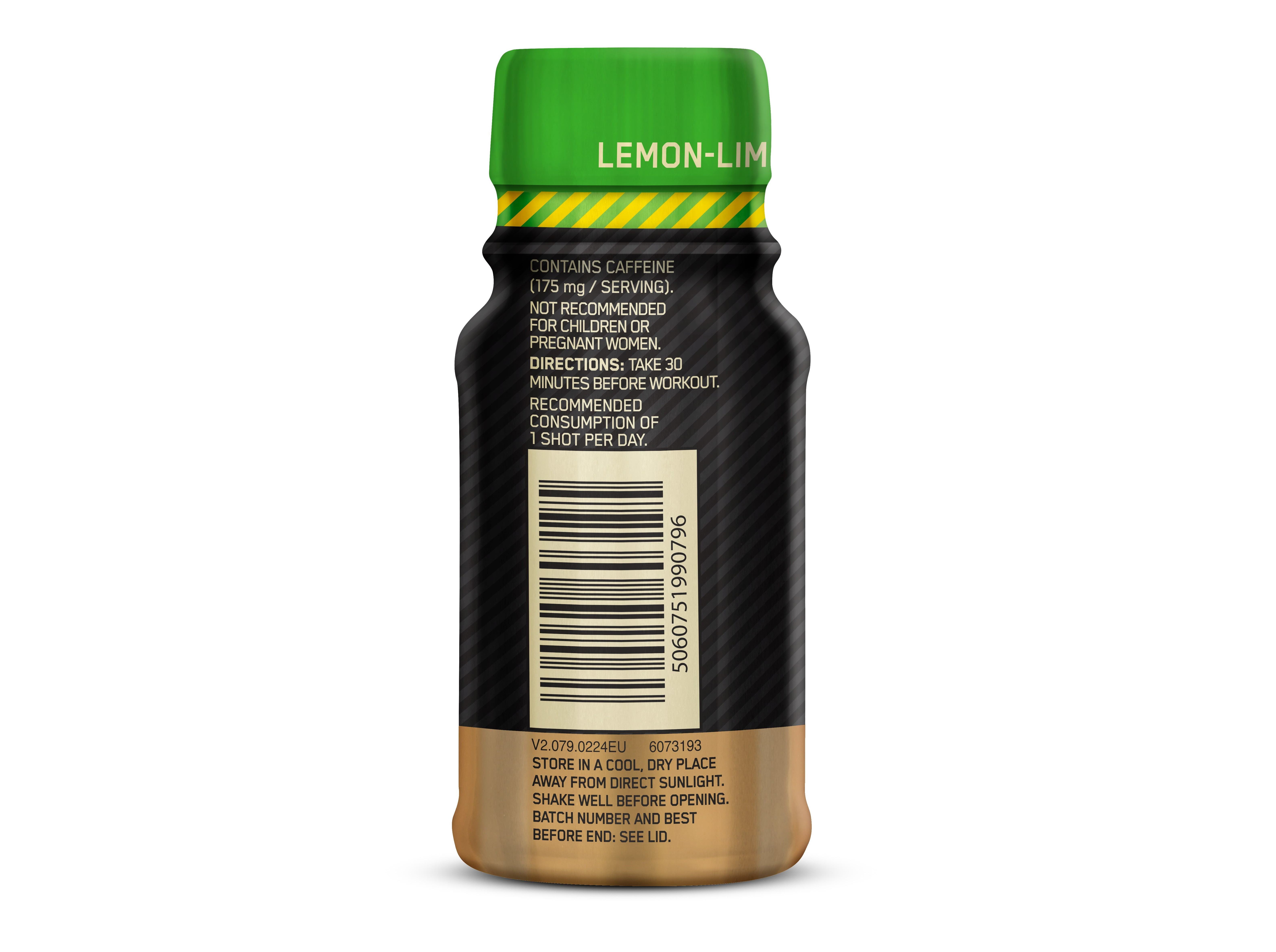 PRE WORKOUT SHOT OPTIM NUT LIMA LIMÃO 60ML