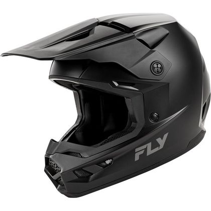 Casque cross Fly KINETIC - SOLID - ENFANT - Noir