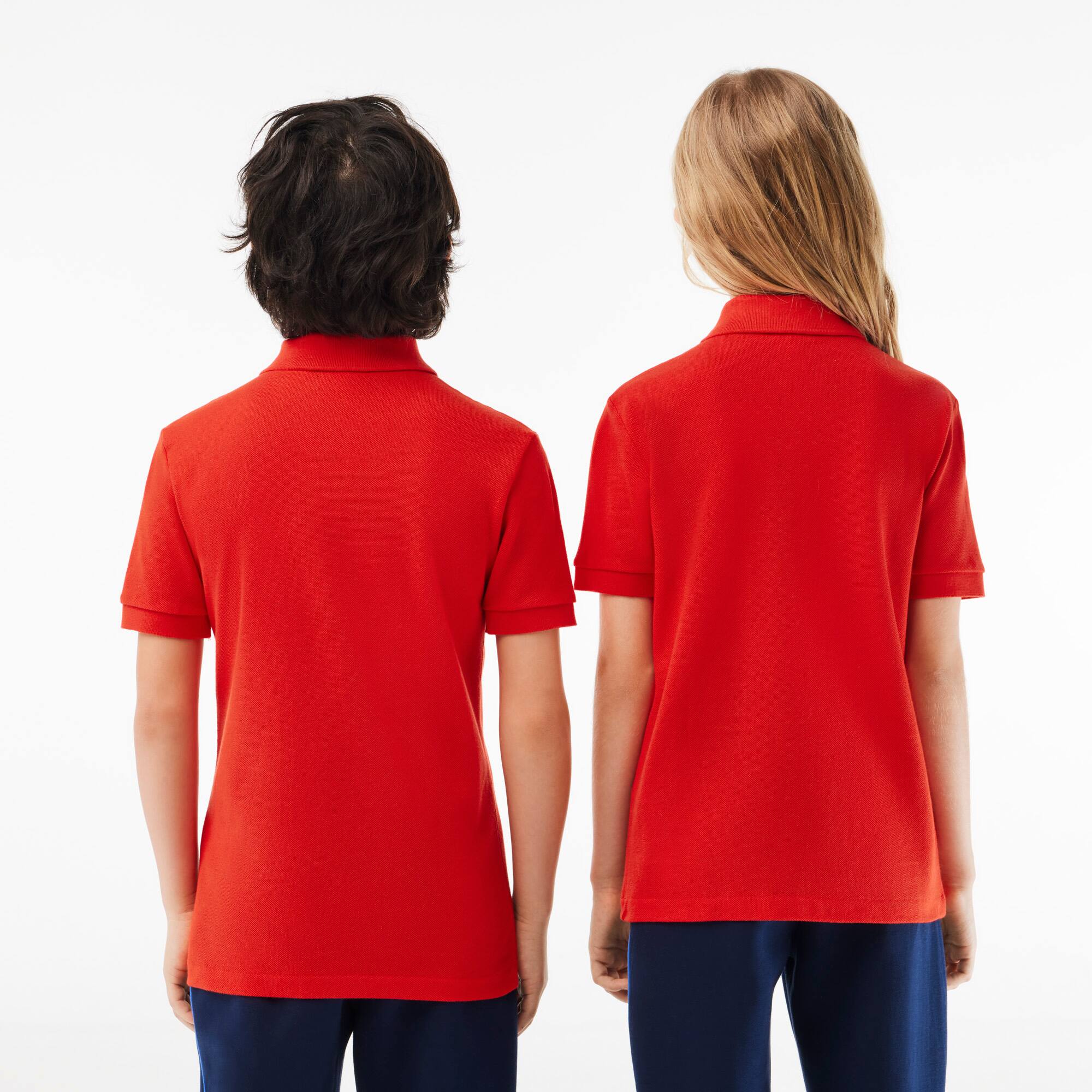 Regular Fit Lacoste-Kinder-Polo aus Petit Piqué Poloshirts - Rot - Lacoste - Kinder