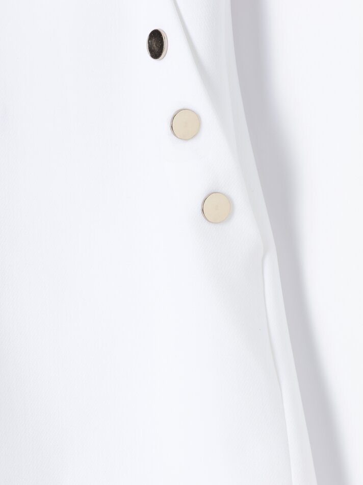 Shorts sociais com detalhes - Branco